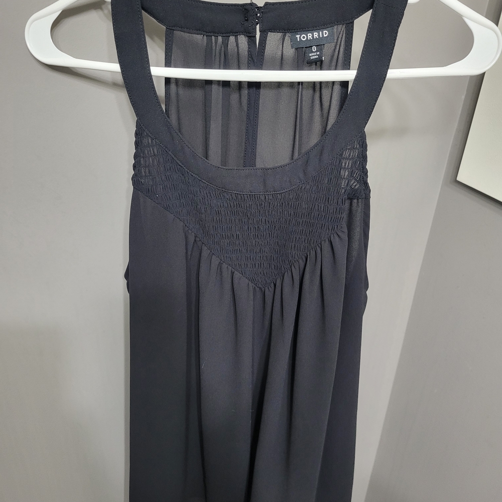 Torrid Black Sleeveless Blouse